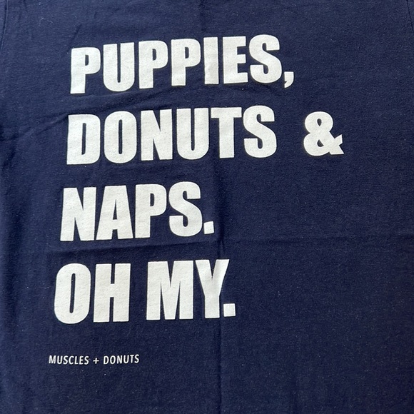 Muscles and donuts ‘puppies, donuts & naps oh my’ graphic t shirt - Picture 2 of 6